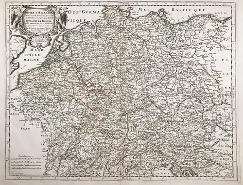 Empire d'Allemagne, divise en ses dix Cercles (...) Royaume de Boheme... - Deutsches Reich Deutschland Germany