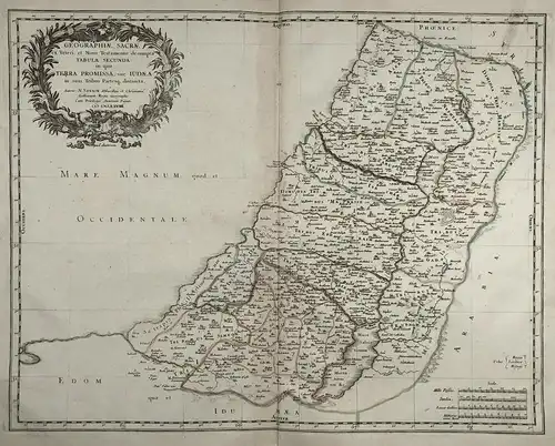 Geographiae Sacrae ex Veteri, et Novo Testamento descumpta Tabula Secunda in qua Terra Promisa, sive Iudaea in