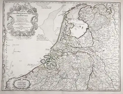 Carte des Provinces Unies des Pays Bas - Holland Nederland Netherlands Niederlande Holland Nederland Netherlan