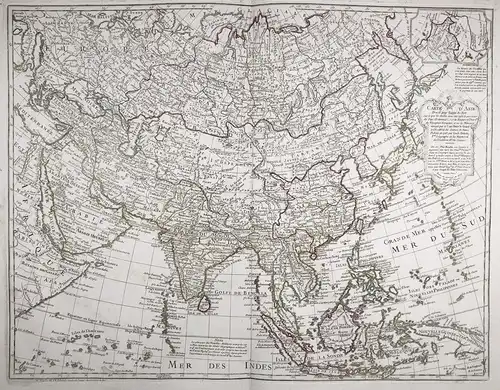 Carte d'Asie - Asia Asien Asie China Philippines Japan Indonesia India continent Kontinent Korea