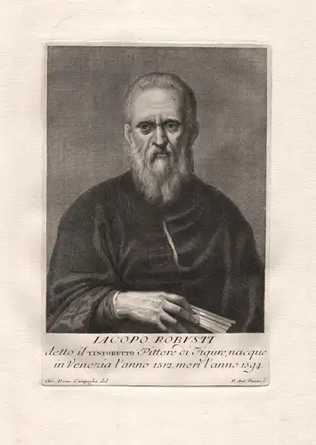 Iacobo Robusti - Jacopo Tintoretto (1518-1594) Maler peintre Italian painter pittore Kunstschilder Portrait