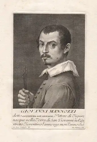 Giovanni Mannozzi - Giovanni da San Giovanni (1592-1636) Maler peintre painter pittore Kunstschilder Portrait