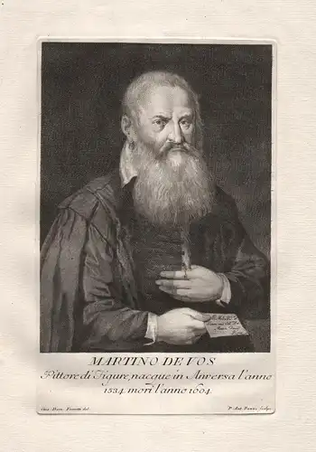 Martino de Vos - Marten de Vos (1532-1603) Maler peintre painter pittore Kunstschilder Portrait