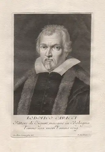 Lodovico Caracci - Ludovico Carracci (1555-1619) Maler peintre painter pittore Kunstschilder Portrait