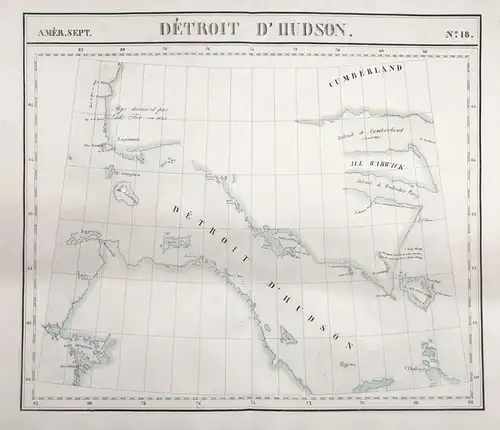 Amer. Sep. / Detroit d'Hudson / N° 18 - Canada Hudson Strait Cumberland Button Island North America Amerique A