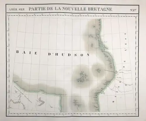 Amer. Sep. / Partie de la Nouvelle Bretagne / N° 27 - Canada Kanada Hudson Bay Bear Islands North America Amer