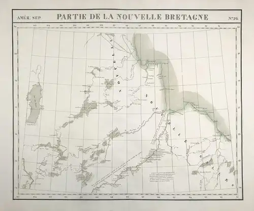 Amer. Sep. / Partie de la Nouvelle Bretagne / N° 26 - Canada Kanada Hudson Bay Lac des Rennes North America Am