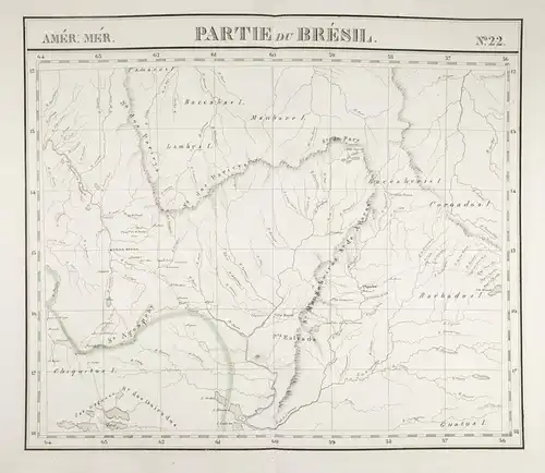 Amér. Mér. / Partie du Bresil. / N° 22 - Brazil Brasil Bolivia Cuiaba South America Amerika Südamerika Ameriqu