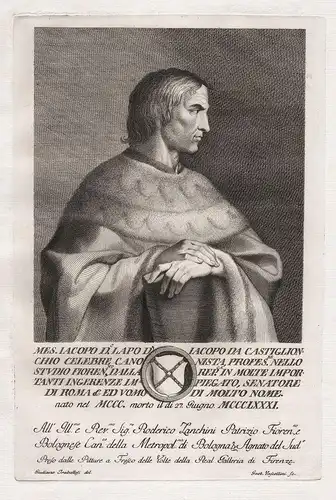Mes. Iacopo D. Lapo D. Iacopo da Castiglionchio celebre canosista profes.re nello studio fioren.no... - Lapo d
