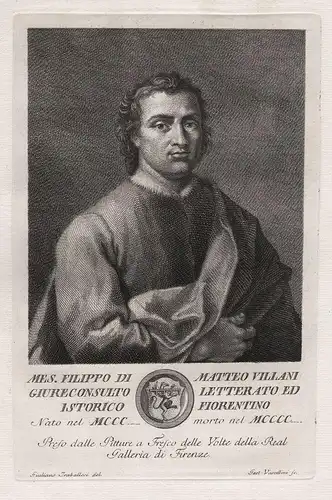 Mes. Filippo di Matteo Villani Giureconsulto letterato ed istorico Fiorentino - Filippo Villani (1325-1407) Fi