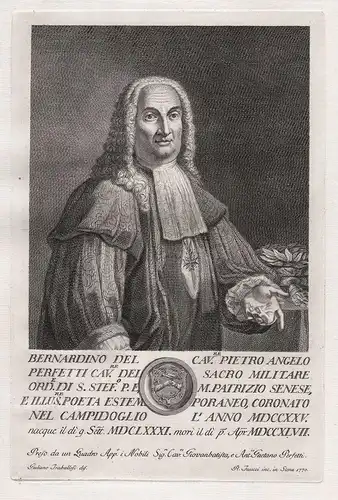 Bernardino del Cav.re Pietro Angelo perfetti Cav.re del Sacro Militare... - Bernardino Perfetti (1681-1746) Si