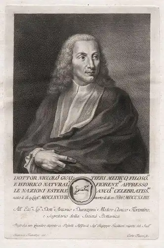 Dottor Niccolo Gualtieri medico, filosofo e istorico naturale fiorent.no... - Niccolo Gualtieri (1688-1744) Fi