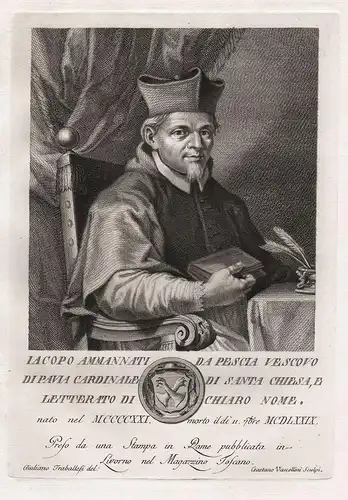 Iacopo Ammannati da Pescia Vescovo di Pavia... - Jacopo Piccolomini-Ammannati (1422-1479) Firenze Florence Ren
