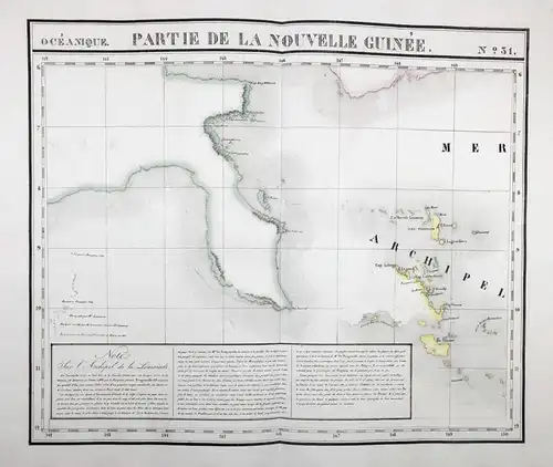 Oceanique / Partie de la Nouvelle Guinée / No. 31 - Papua New Guinea Pacific Ocean / from: Atlas Universel De