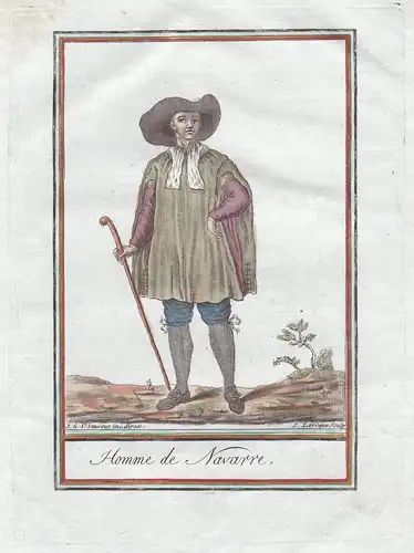 Homme de Navarre - Navarra Spanien Spain Espana costume Tracht