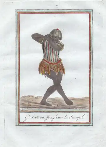 Guiriot ou Jongleur de Senégal - Senegal juggler Griot West Africa Afrika people costume Trachten