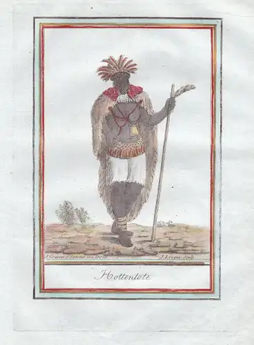 Hottentote. - Hottentotten Hottentot Khoikhoi South Africa Afrika Tracht costumes
