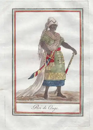 Roi de Congo. - Congo Kongo Africa Afrika Tracht costumes