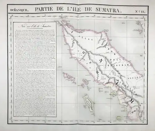 Oceanique / Partie de l'Ile de Sumatra / No. 11 - Sumatra Medan Indonesia Asia Asie Asien / from: Atlas Univer