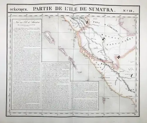 Oceanique / Partie de l'Ile de Sumatra / No. 18 - Sumatra island Indonesia Asia Asie Asien / from: Atlas Unive