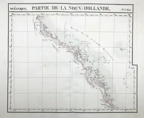 Oceanique / Partie de la Nouv.-Hollande. / No. 45 - Australia Australien Australie Queensland coast / from: At