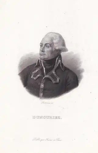 Dumouriez - Charles-Francois Dumouriez (1739-1823) French General Premiere Republique France Portrait