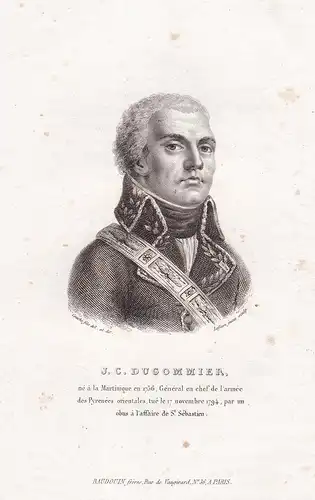 J. C. Dugommier - Jacques-Francois Dugommier (1738-1794) French General Portrait