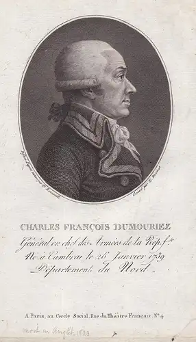 Charles Francois Dumouriez - Charles-Francois Dumouriez (1739-1823) French General Premiere Republique France