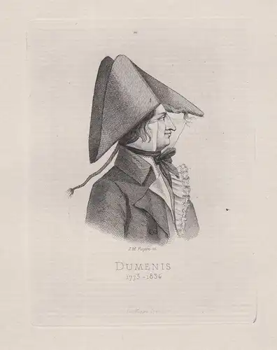 Dumenis - Dumenil (1773-1834) Dumenis Dumesnil Acteur au Theatre de la Gaité Schauspieler actor Theater Paris