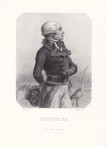 Dumouriez - Charles-Francois Dumouriez (1739-1823) French General Premiere Republique France Portrait