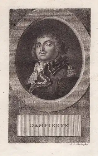 Dampierre - Auguste Henri Picot de Dampierre (1756-1793) French General Napoleonic Wars Portrait