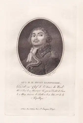 Aug. M. H. Picot Dampierre - Auguste Henri Picot de Dampierre (1756-1793) French General Napoleonic Wars Portr