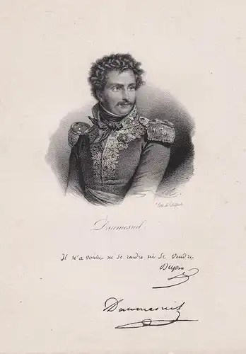 Daumesnil - Pierre Daumesnil (1766-1832) French General Portrait