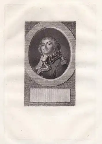 Auguste Henri Picot de Dampierre (1756-1793) French General Napoleonic Wars Portrait