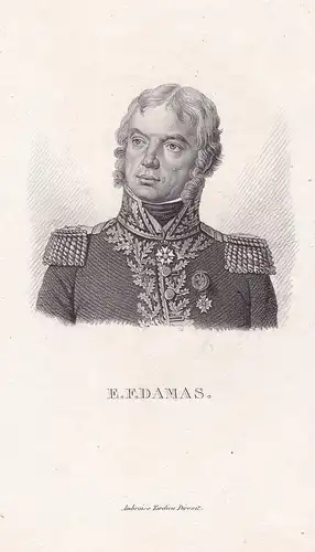 E. F. Damas - Francois-Etienne Damas (1764-1828) French General Napoleonic Wars Portrait
