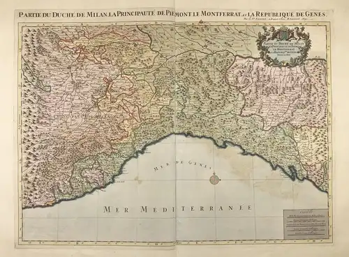 Partie du Duché de Milano, La Principaute de Piemont, le Montferrat, et la Republique de Genes - Liguria Genov