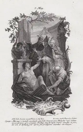 Stanislaus von Krakau / Stanislaw ze Szczepanowa 7. Mai may -  Heiliger Heiligenbild Holy Card