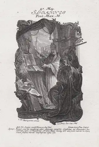 Johannes I. Papst / Pope John I 27. Mai may - Heiliger Heiligenbild Holy Card