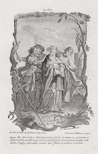 S. Clemens Martyr - Heiliger Clemens I / Papa Clemente I / Heiligenbild Holy Card