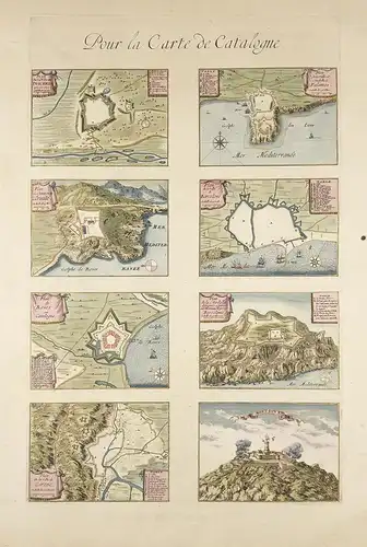 Pour la Carte de Catalogne - Barcelona Rosas Gerona Palamos / Catalunya / Cataluna / Katalonien /Espana / Spai