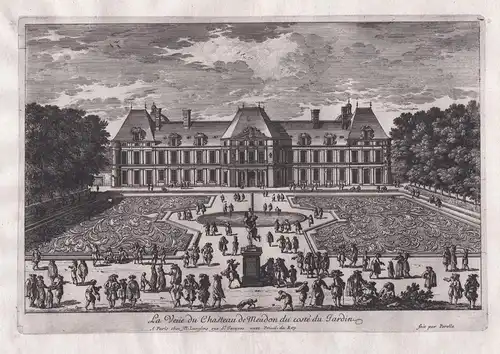 La veue du Chasteau de Meudon du coste du Jardin - Chateau de Meudon Hauts-de-Seine castle Architektur archite