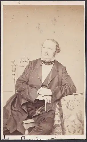Georg Gottfried Gervinus (1805-1871) - Historiker Darmstadt Heidelberg / Portrait CDV Foto Photo vintage