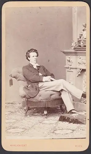 Joseph Lewinsky (1835-1907) - Schauspieler Theater Wien / Portrait CDV Foto Photo vintage