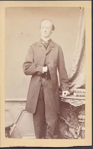 Friedrich Ludwig Arnsburg (1816-1891) - Schauspieler Theater Dresden Wien / Portrait CDV Foto Photo vintage