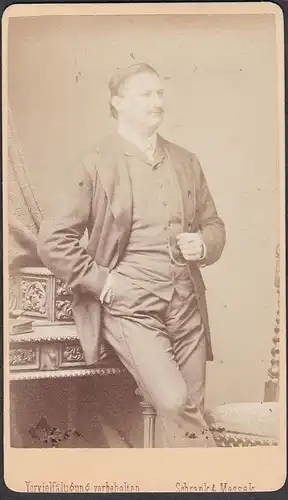 Bernhard Baumeister (1827-1917) - Schauspieler Theater Wien Posen / Portrait CDV Foto Photo vintage