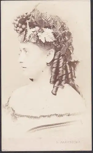 Amalie Kraft (c. 1840-1866) - Schauspielerin Sängerin Wien Theater Hamburg Berlin Kassel / Portrait CDV Foto P