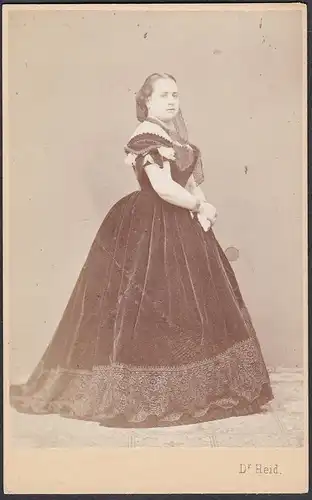 Louise Dustmann-Meyer (1831-1899) - Singer Aachen Berlin Dresden Breslau Prag Wien Opernsängerin Oper / Portra