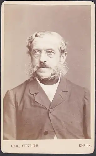 Bernhard von Langenbeck (1810-1887) - Chirurg Berlin / Portrait CDV Foto Photo vintage