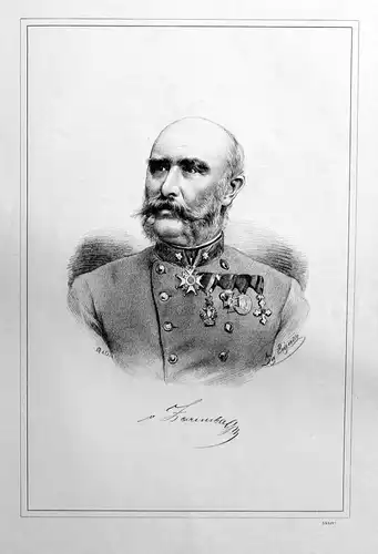 Laurenz Ritter von Zaremba Portrait Lithographie litho lithograph