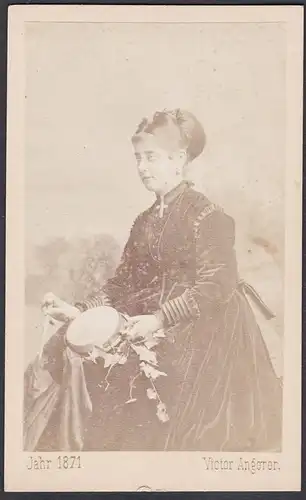 Pauline Lucca (1841-1908) - Opernsängerin Wien Soprano Vienna Oper Singer / Portrait CDV Foto Photo vintage